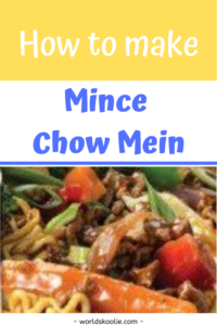 how to make mince chow mein