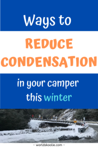 ways to reduce condensation in your camper this winter