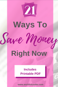 21 ways to save money